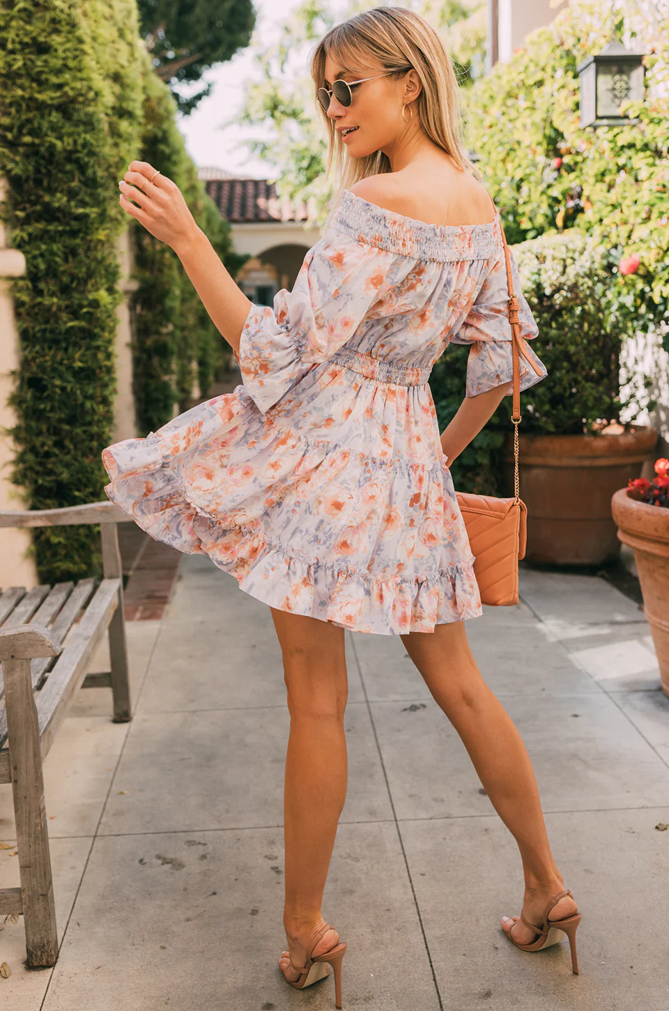 Lotus Puff Sleeve Dress