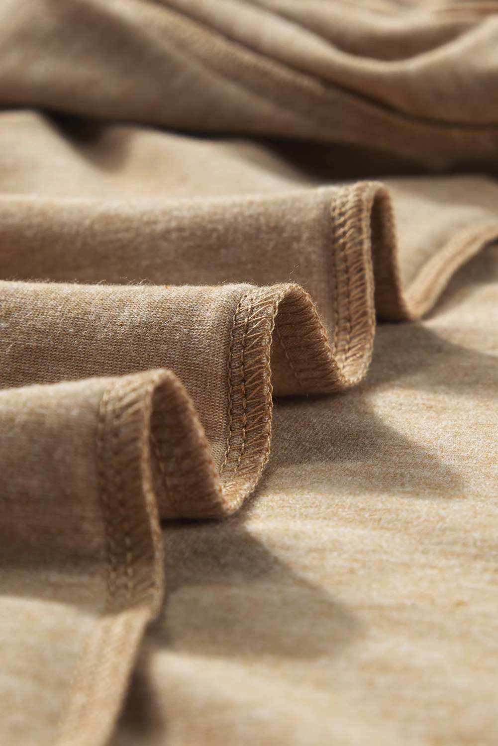 Petal Sleeve V Neck T Shirt