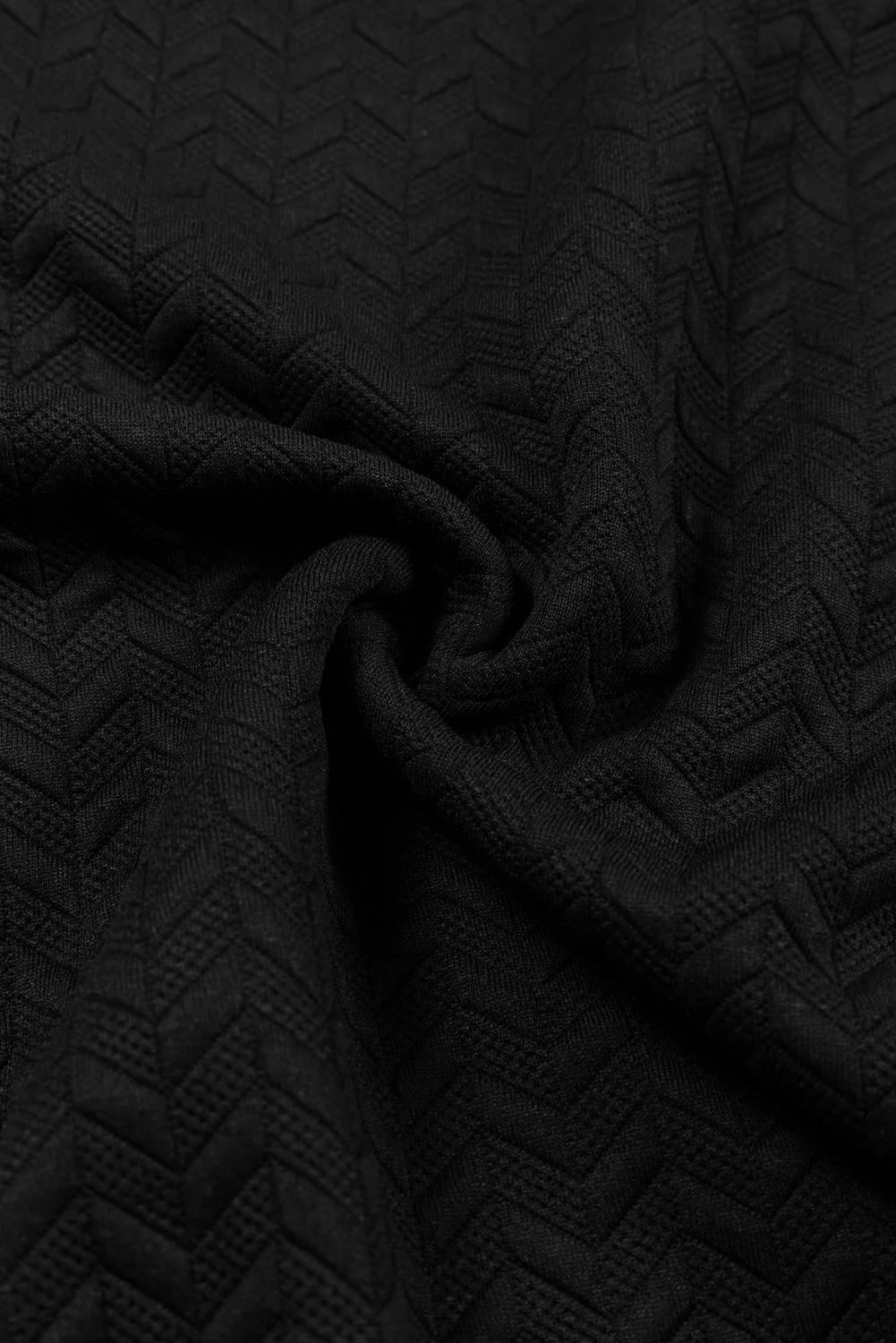 Solid Textured Raglan Sleeve Pullover Sweatshirt