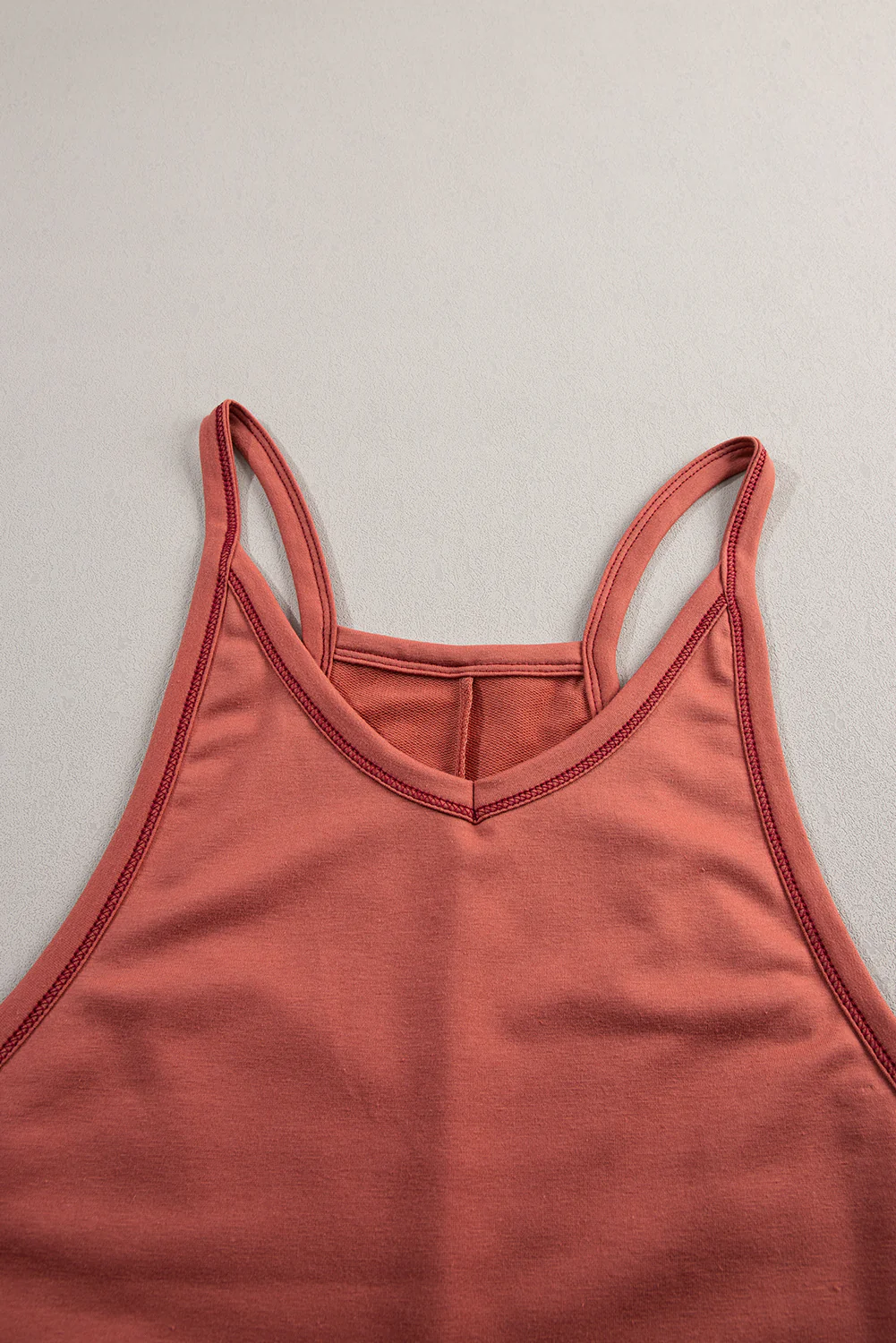 Side Pockets Harem Pants Sleeveless V Neck Jumpsuit