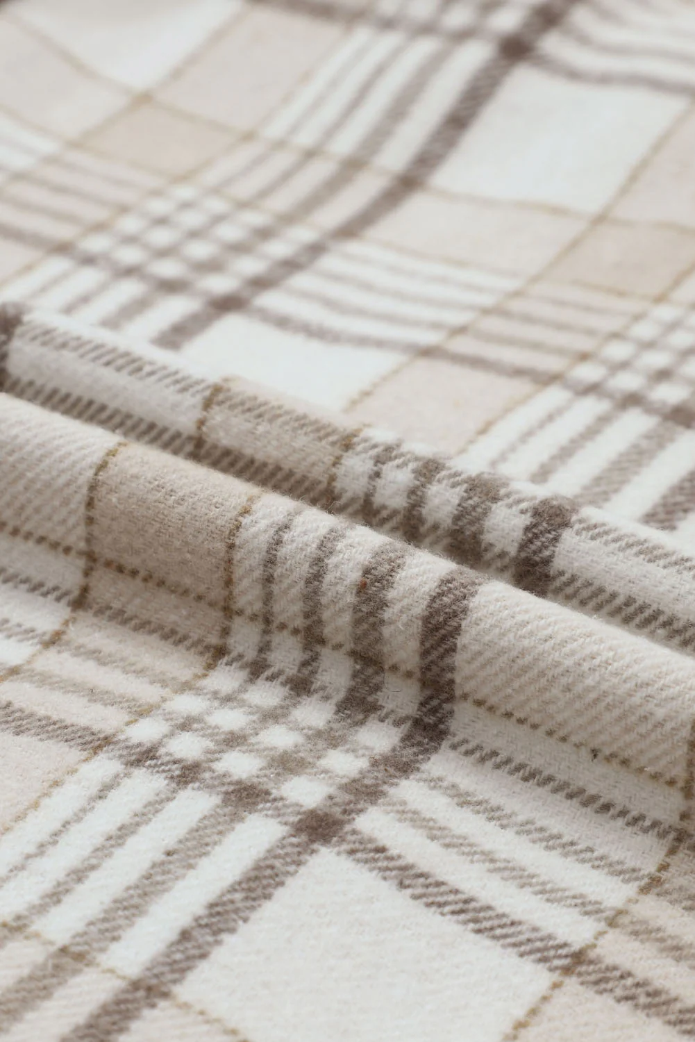 Plaid Removable Hood Shacket