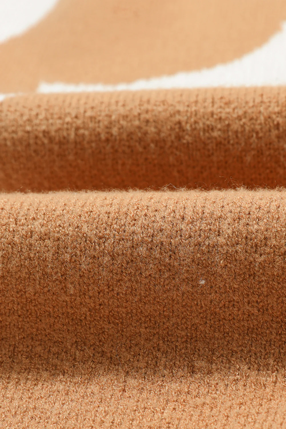 Big Flower Pattern Drop Shoulder Sweater