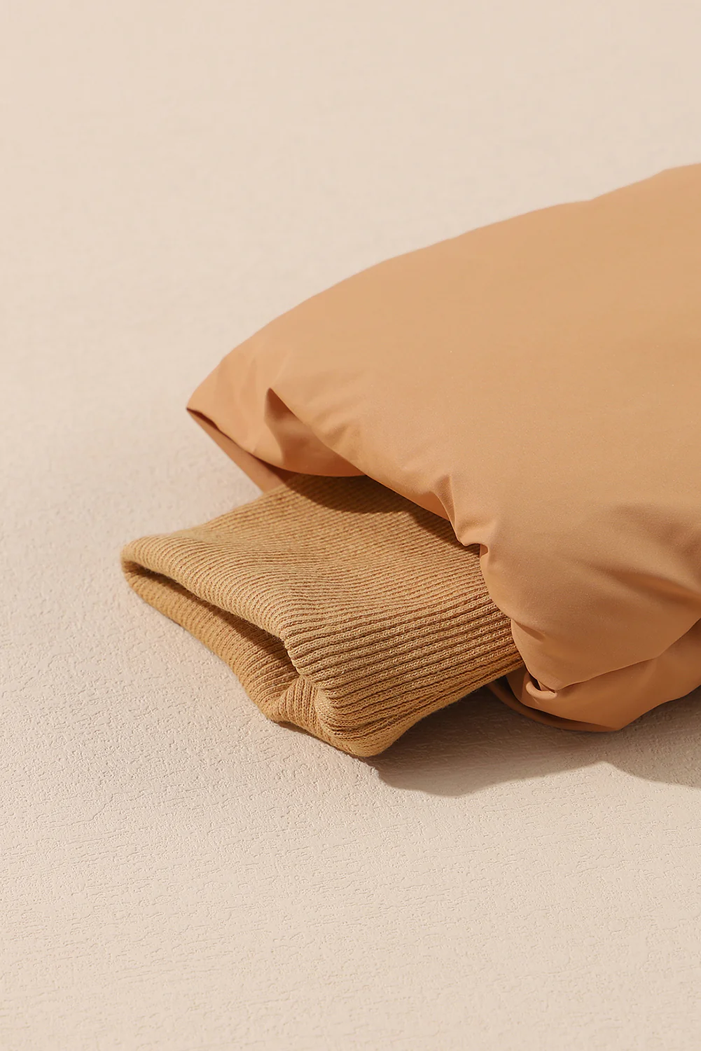 Zip Up Pocketed Puffer Coat