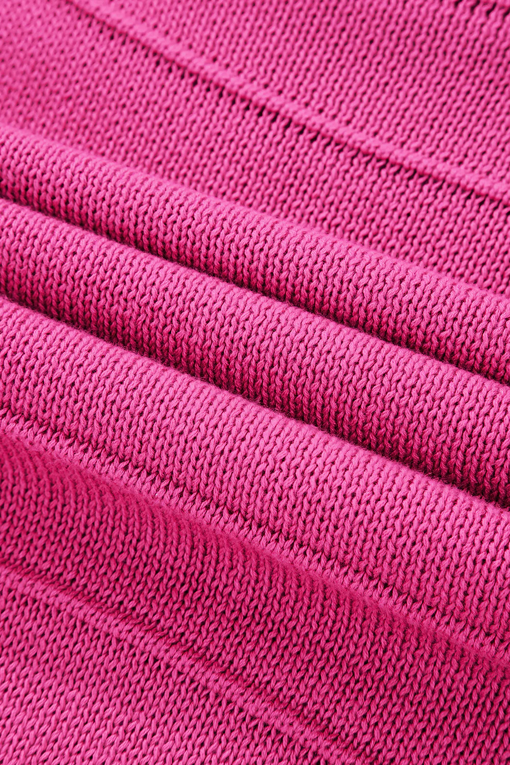 Bow Knot Cut Out Round Neck Loose Sweater