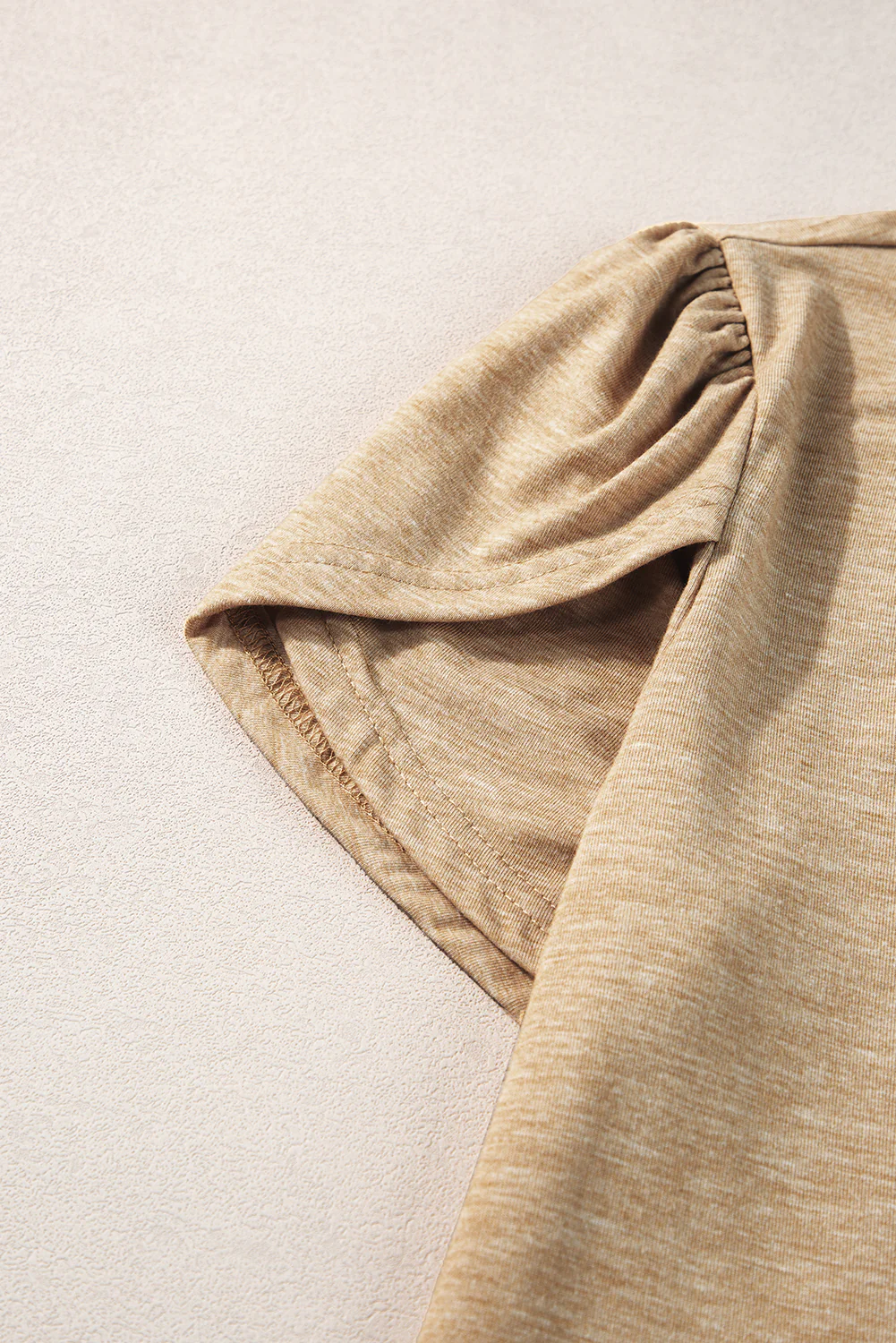 Petal Sleeve V Neck T Shirt