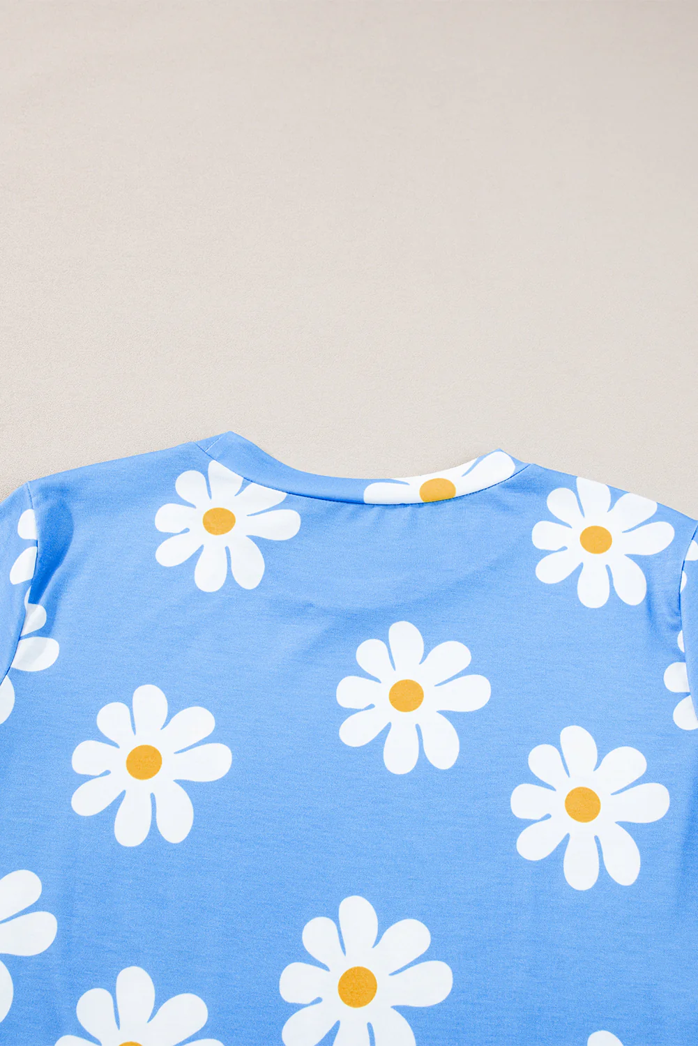 Daisy Printed Crewneck T Shirt