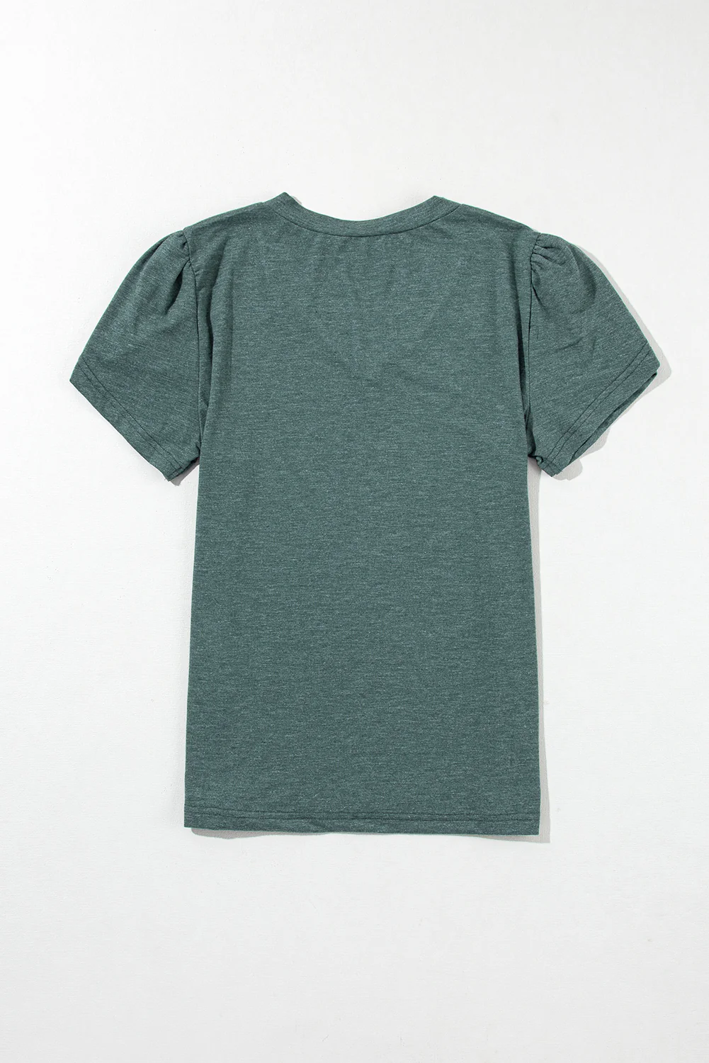 Petal Sleeve V Neck T Shirt