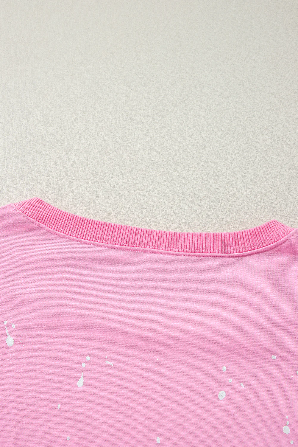 Splash Spots Exposed Seam Baggy Sweatshirt