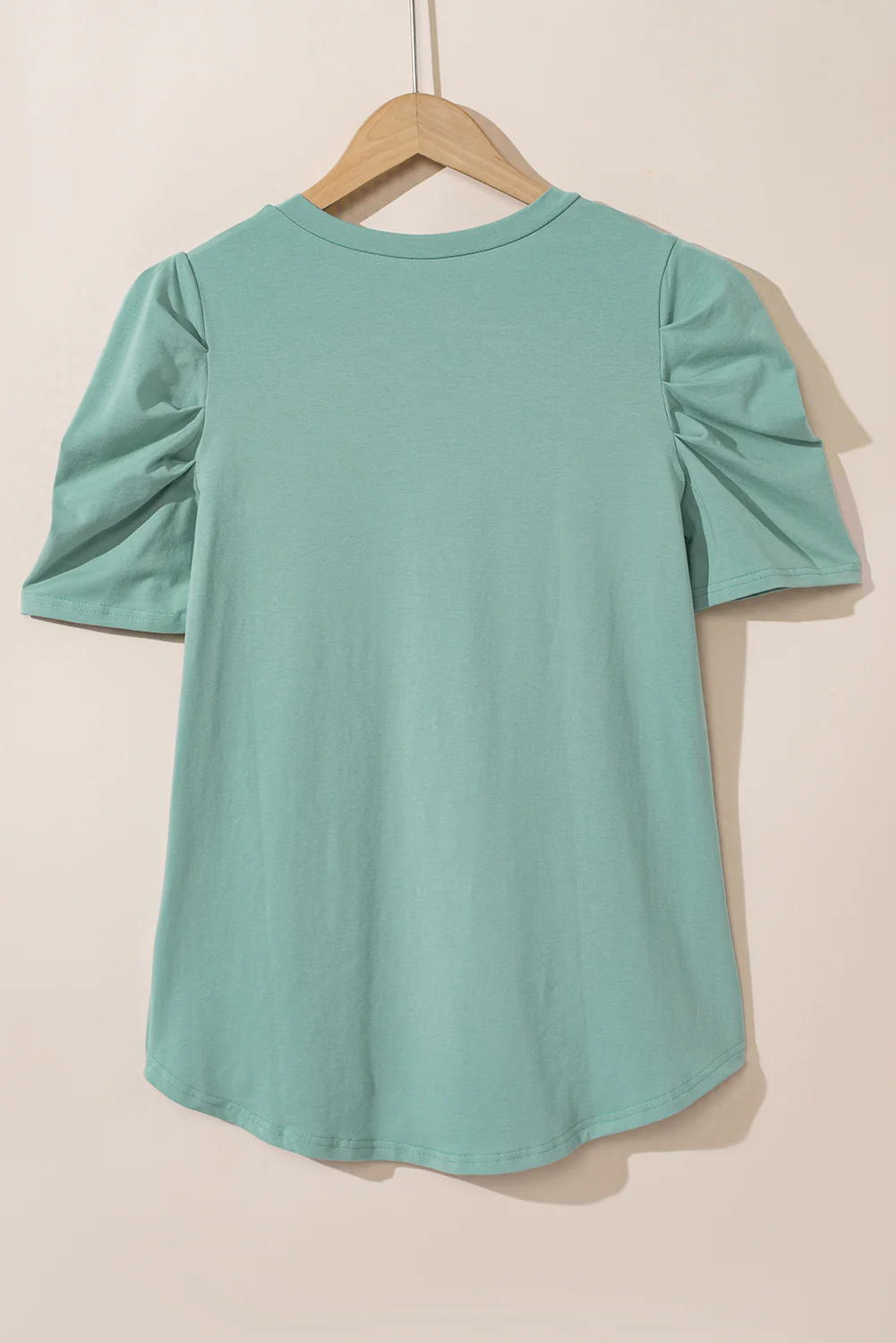 Puff Sleeve V-Neck T-Shirt