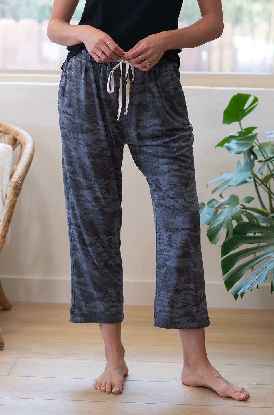 Cropped Camo Lounge Pants