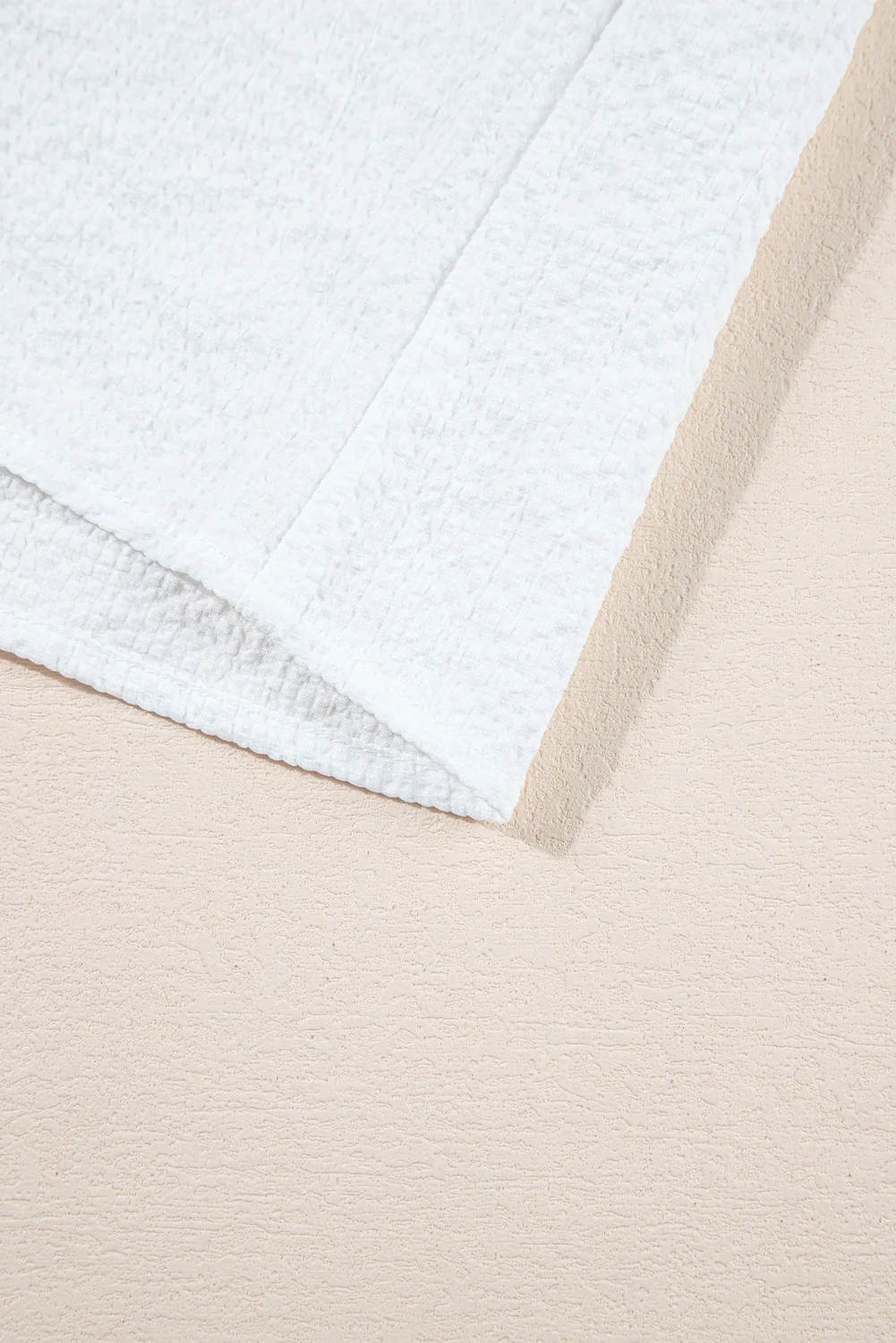 Ruffle Accent Flutter Sleeve Notch Neck Top