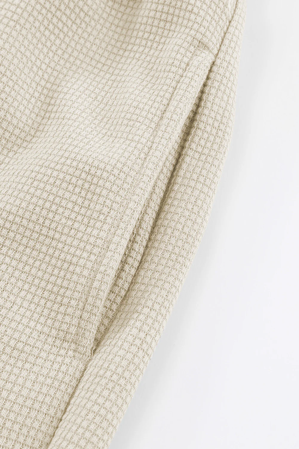 Waffle Texture Cargo Pocket Jogger Pants