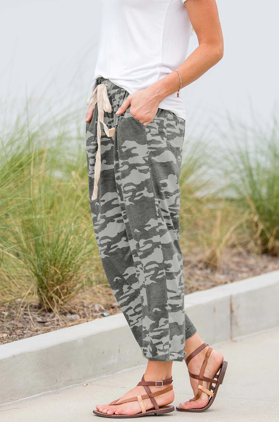 Cropped Camo Lounge Pants