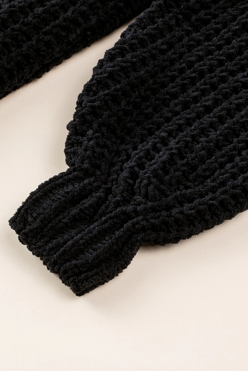 Buttoned Front Drop Shoulder Knitted Cardigan