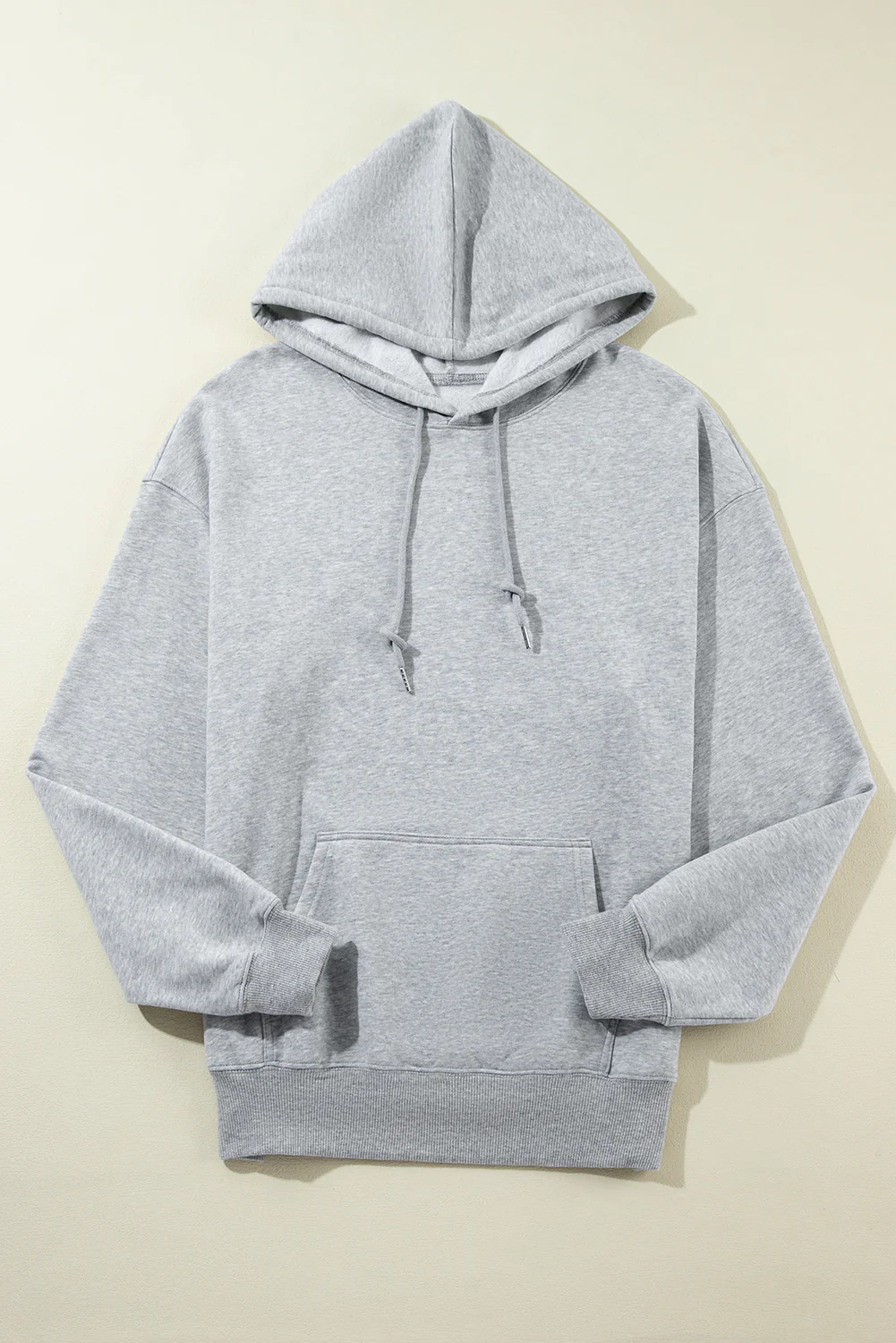 Valerian Fleece Lined Kangaroo Pocket Drawstring Chunky Hoodie
