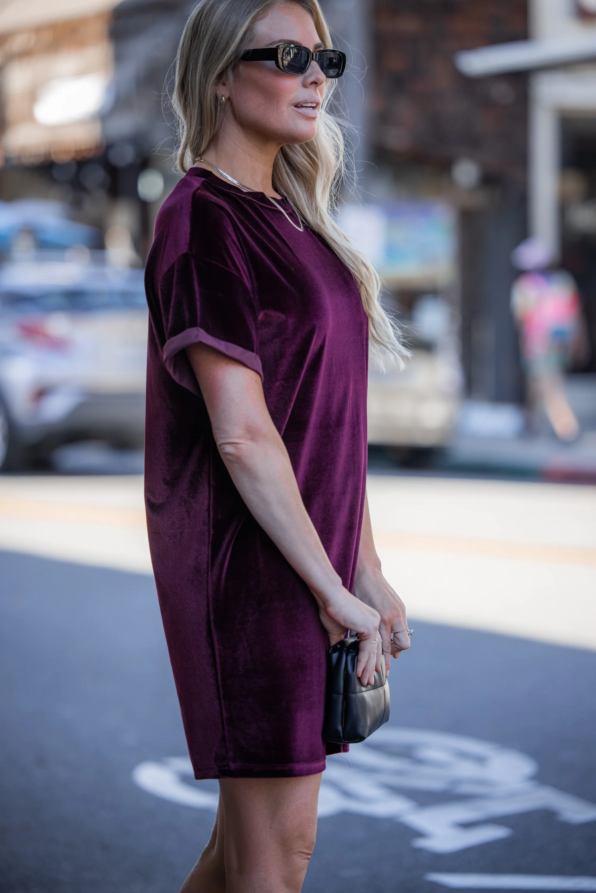 Velvet Shirt Dress