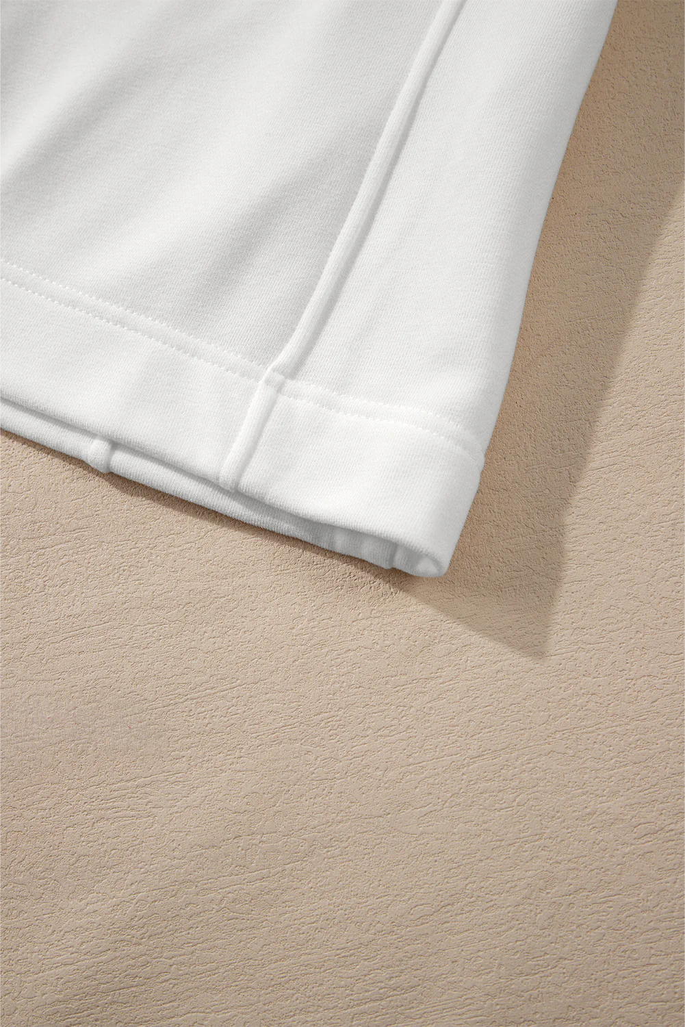 Zipped Neck Pullover Drop Shoulder Sweatshirt