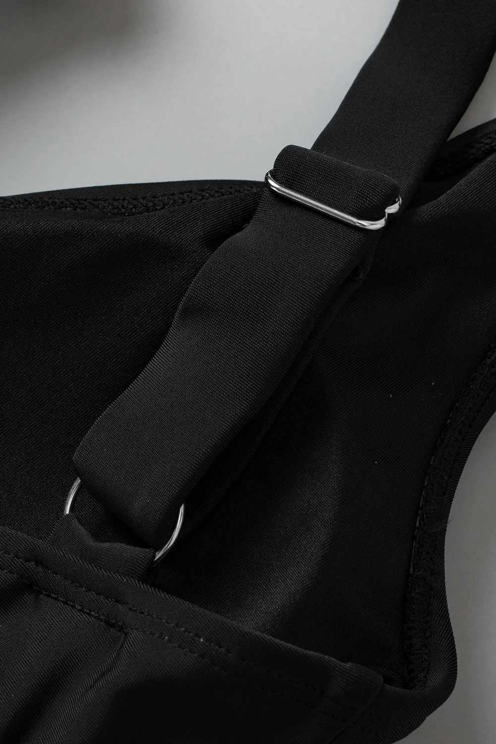 Crisscross Straps Tie Back Flared One Piece Swimsuit