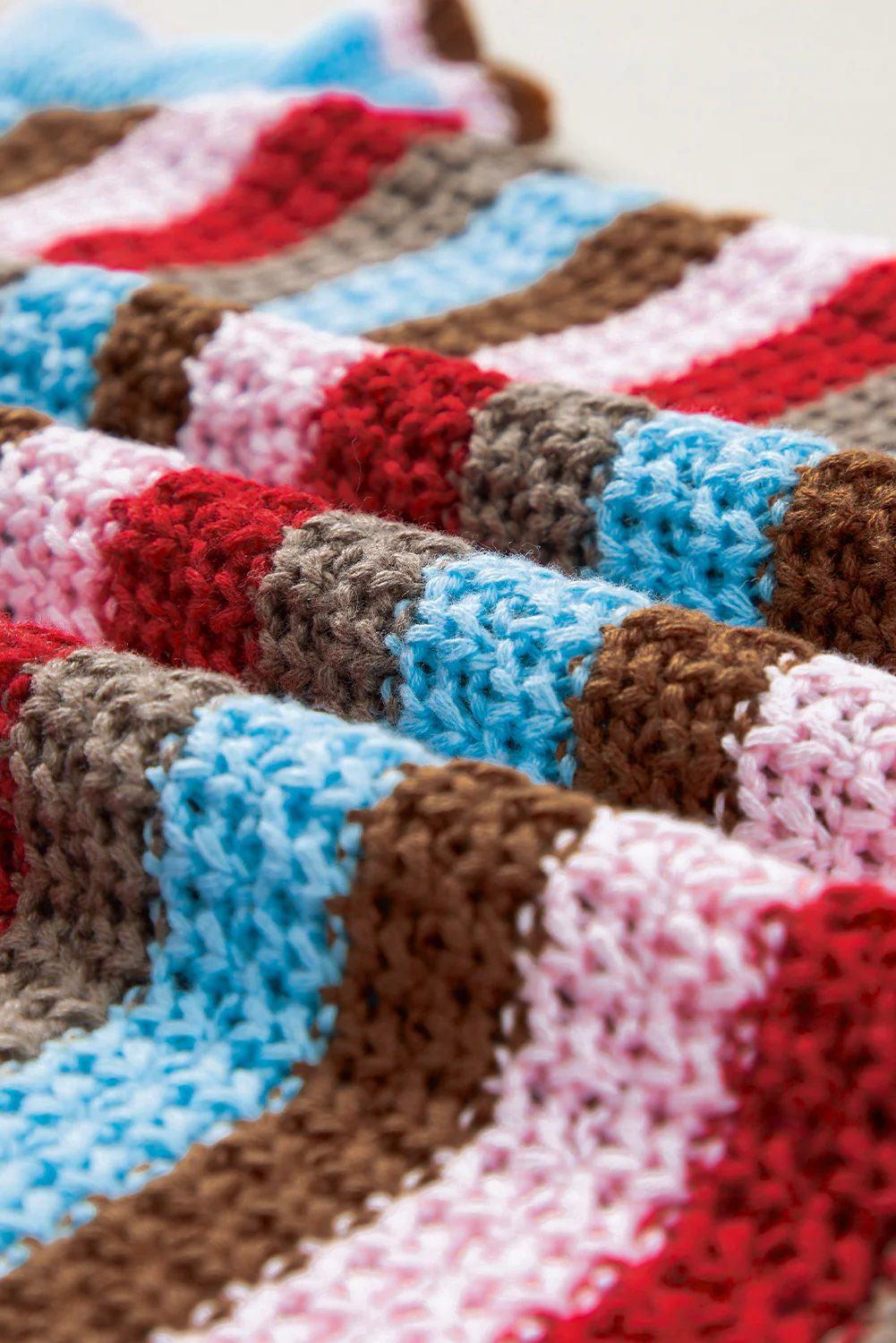 Striped Ruffled Sleeve V Neck Sweater