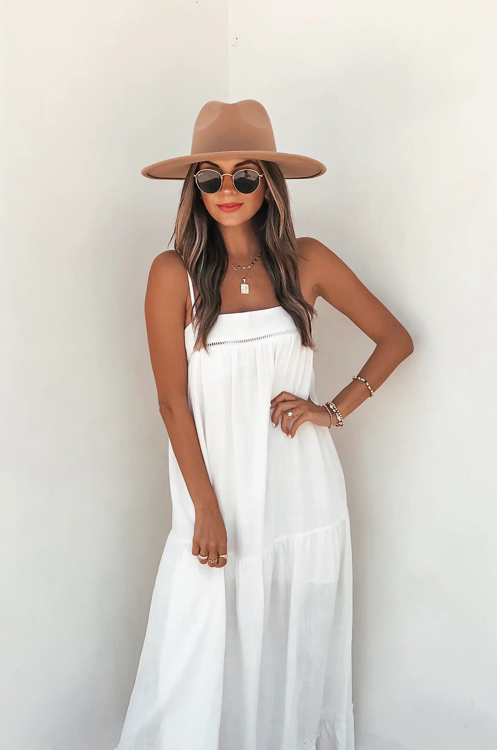 Sandy Tiered Midi Dress