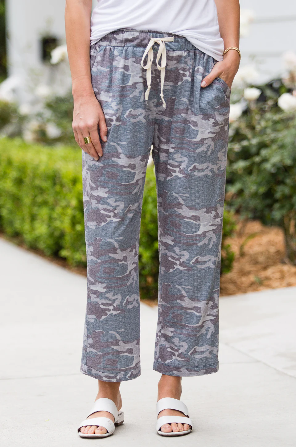 Cropped Camo Lounge Pants