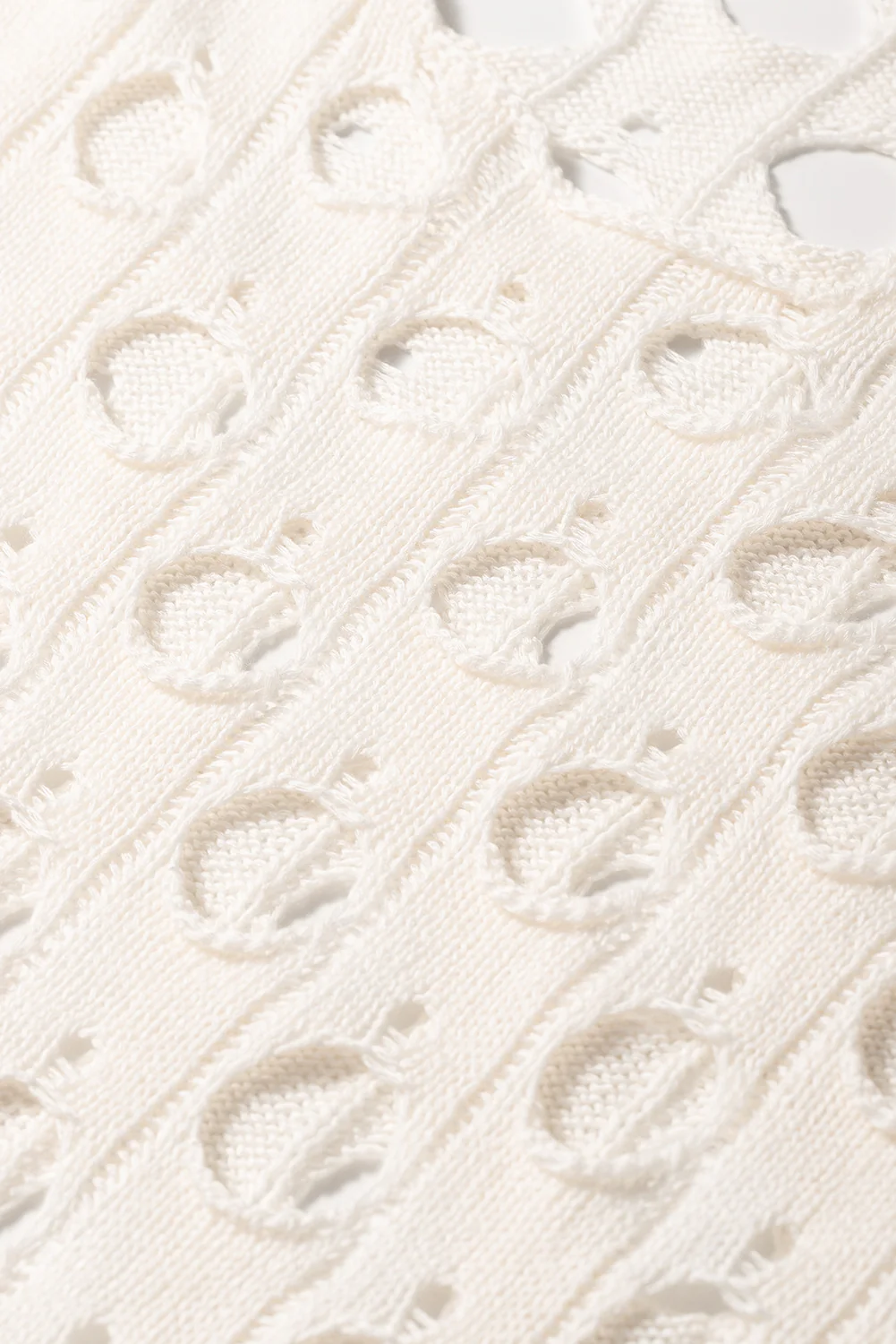 Hollow-out Eyelet Knit Sweater