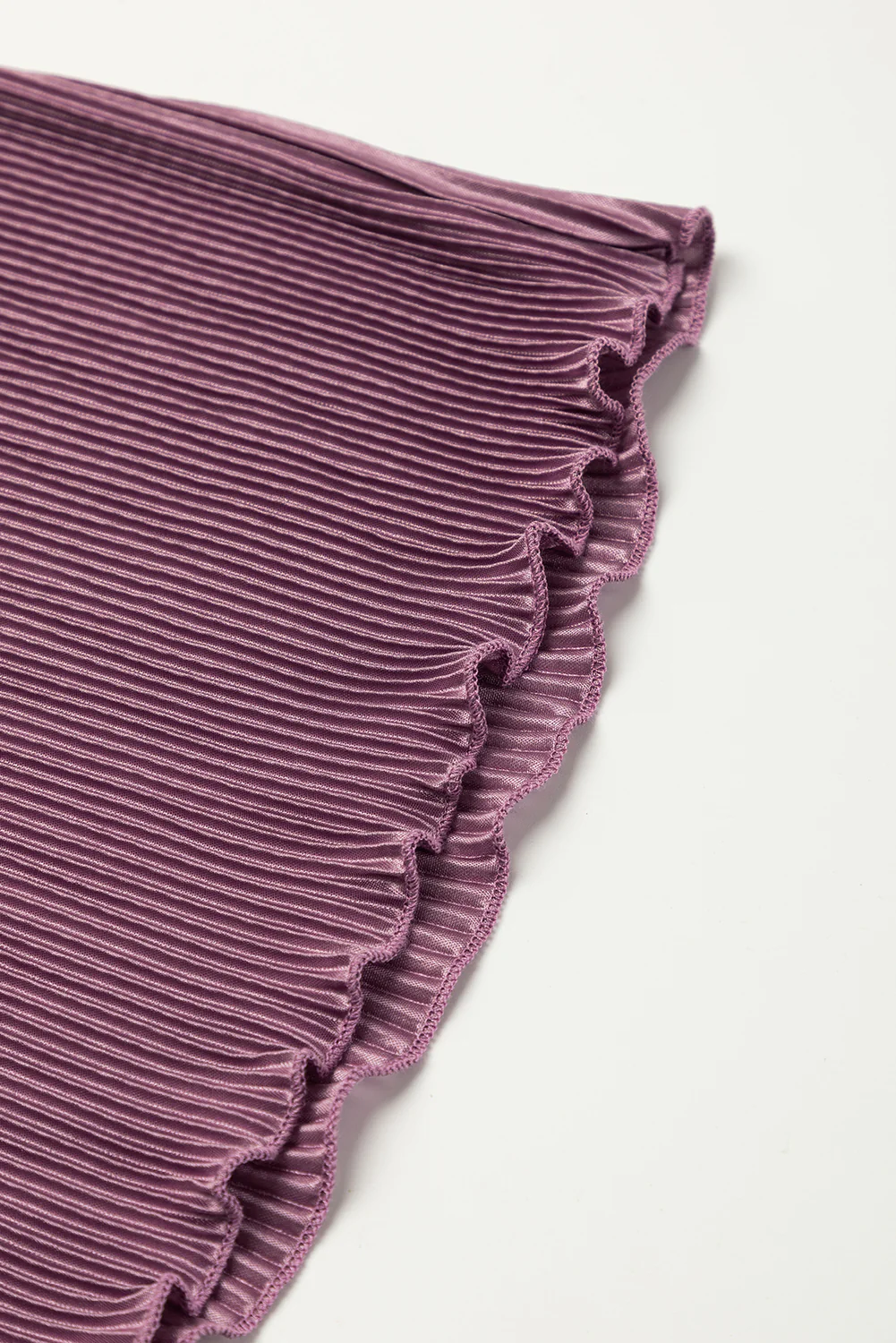 Solid Self Tied Straps Pleated Wide Leg Jumpsuit