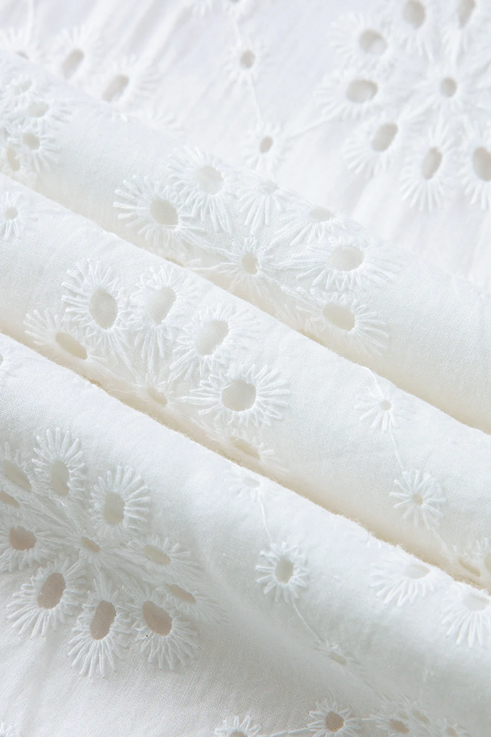 Boho Eyelet Pattern Halter Neck Sleeveless Dress