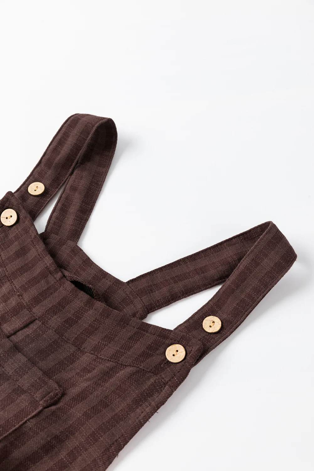 Striped Pleated Wide Leg Pocketed Jumpsuit