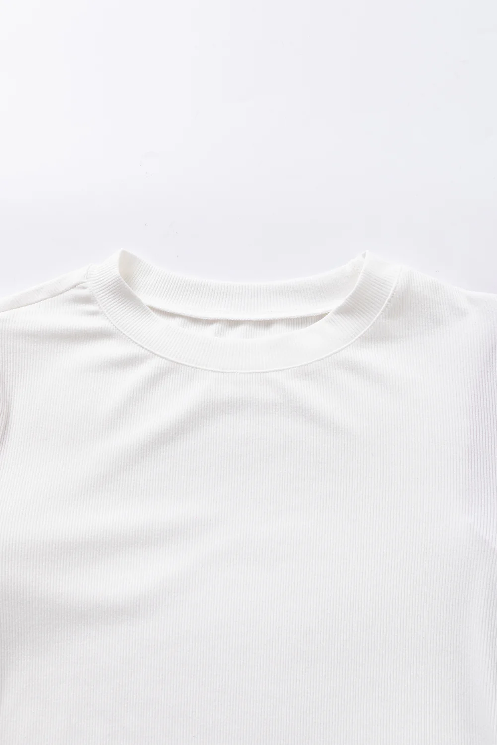 Contrast Tweed Puff Sleeve Top