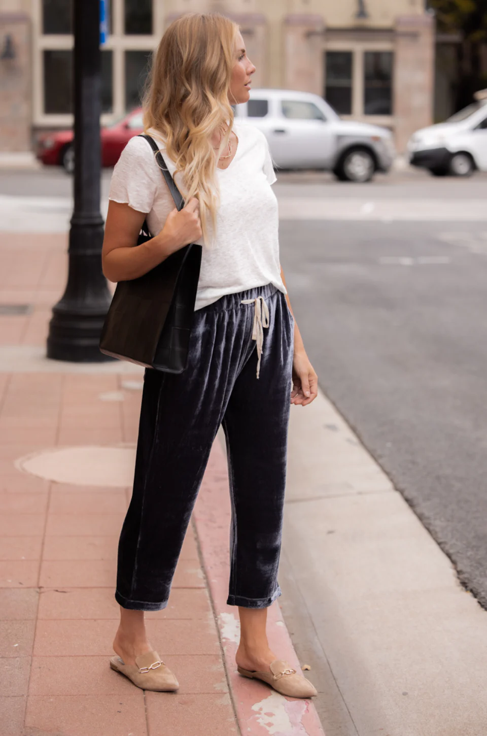 Elastic Waist Breathable Pants Velvet