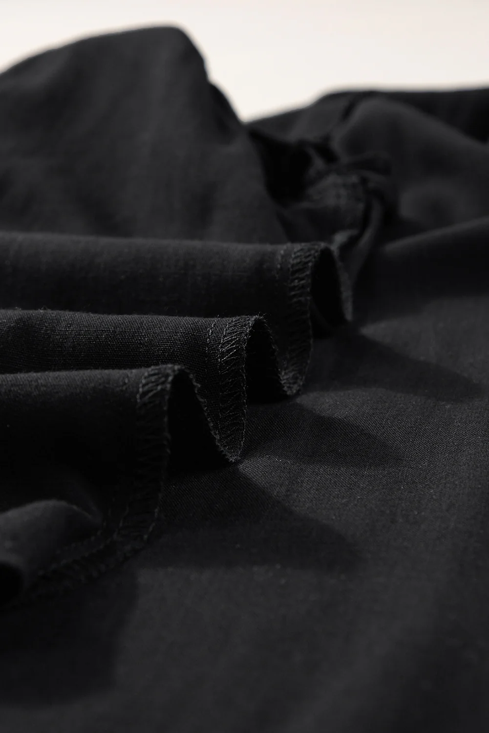 Button Split Neck Ruffled Trim Tank Top