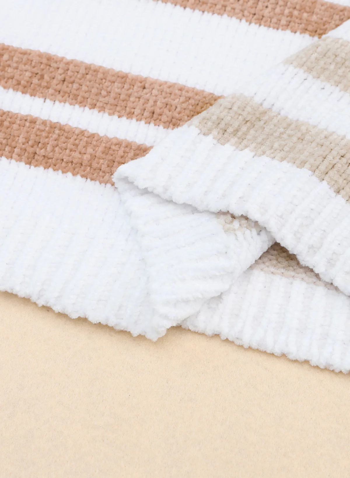 Stripe Blocked Drop Shoulder Slouchy Sweater