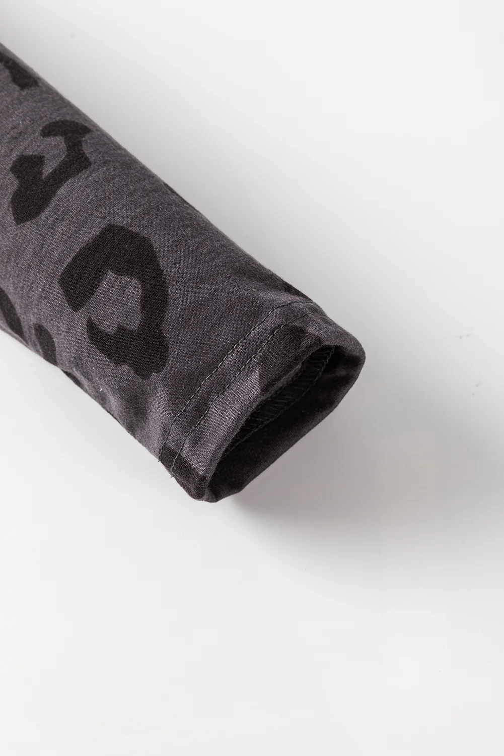 Gray Button Long Sleeve Wide Leg Jumpsuit