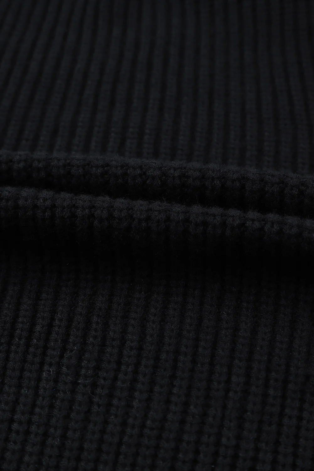 Open Front Cable Sleeve Long Cardigan