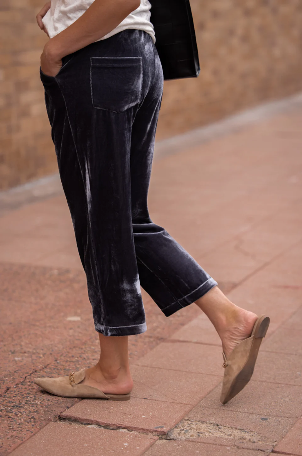 Elastic Waist Breathable Pants Velvet