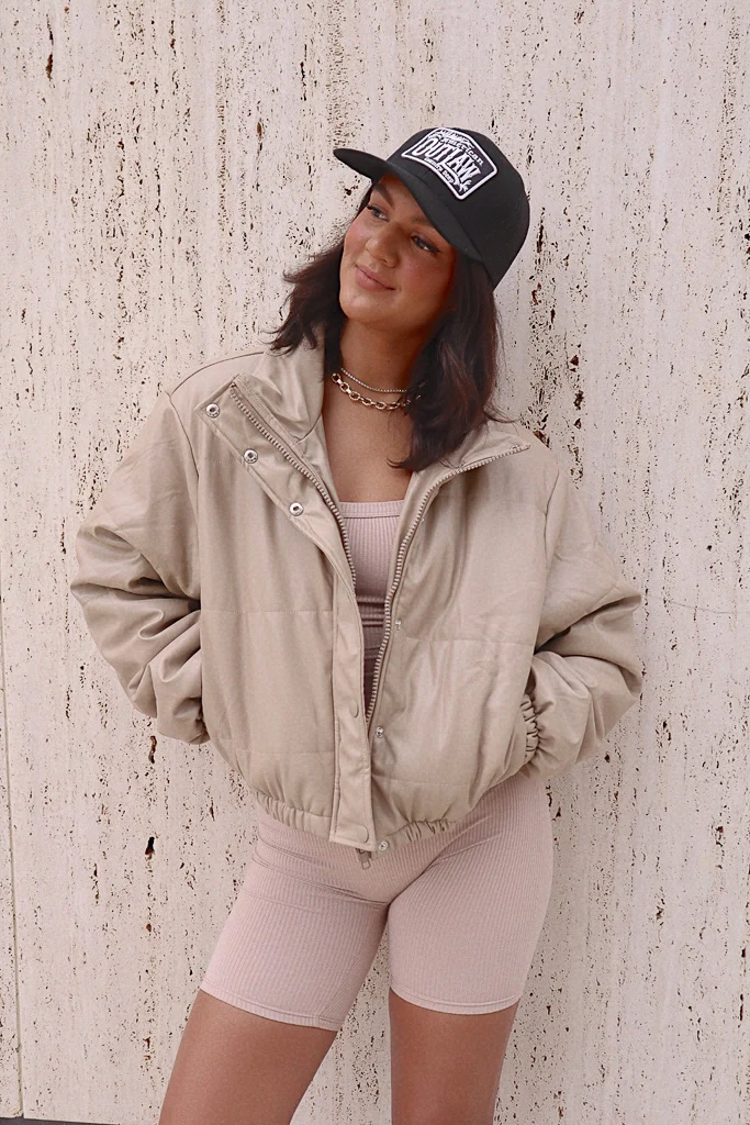 Vail Puffer Jacket - Tan