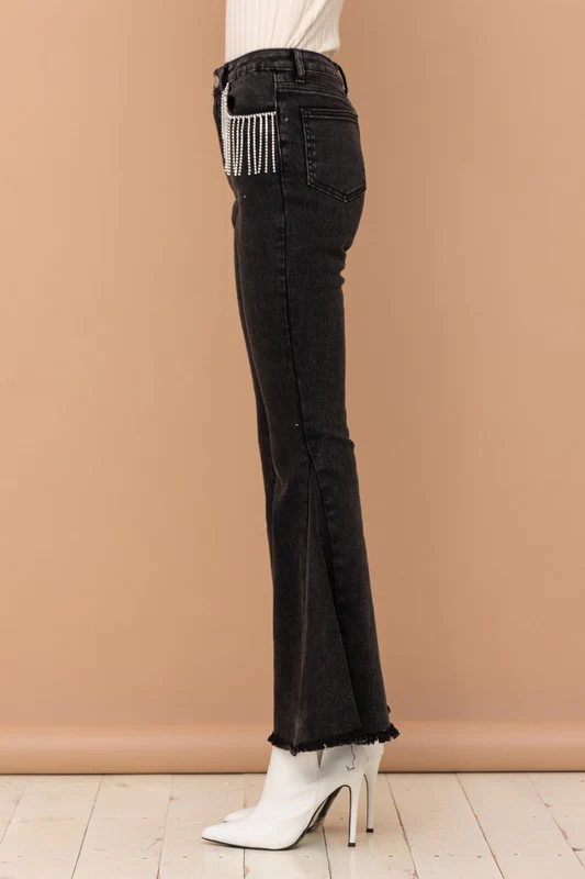 Rhinestone Bell Bottoms