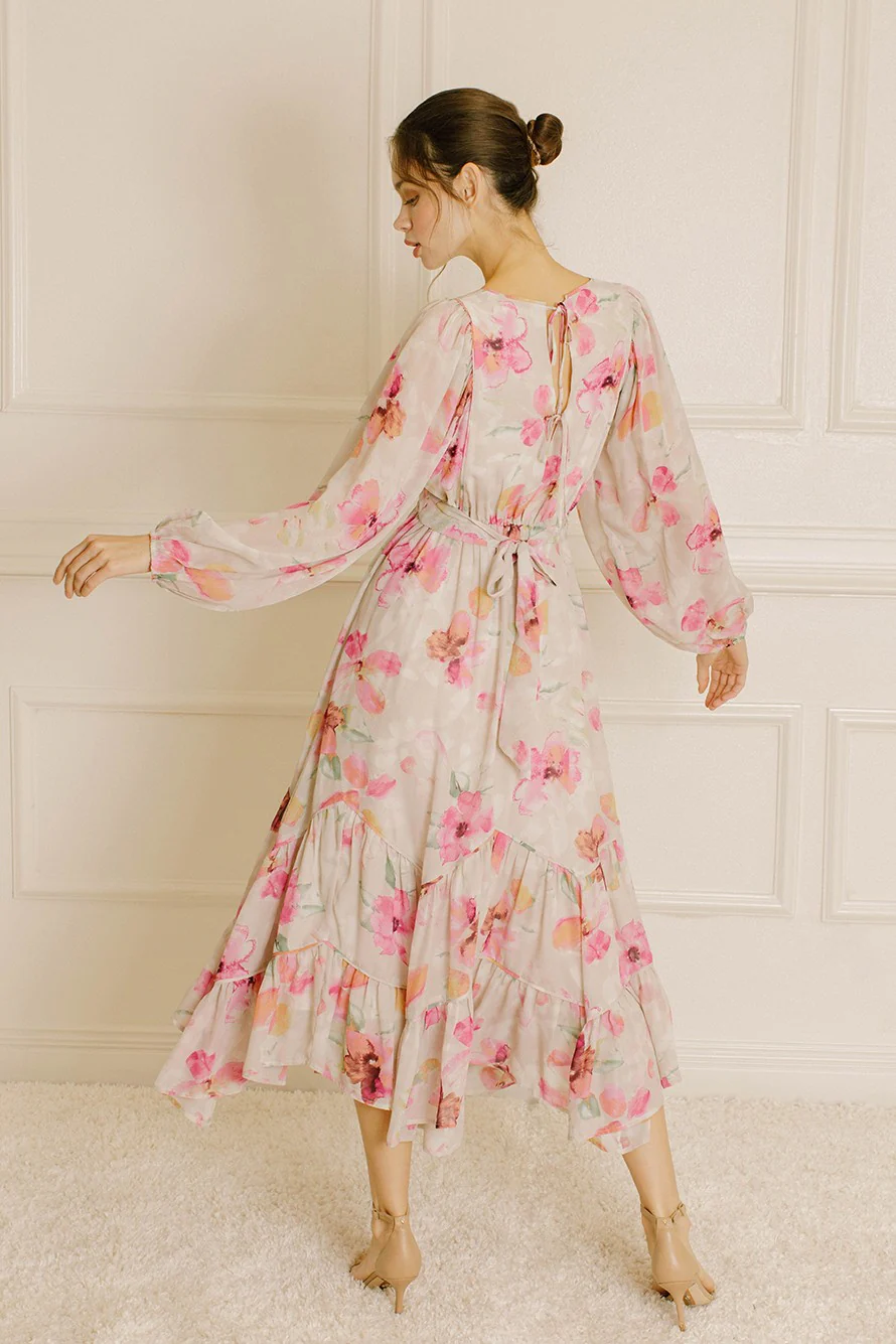 Amelia Long Sleeve Floral Dress
