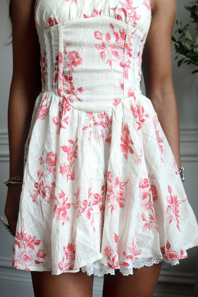 Blossom Spaghetti Strap MIni Dress