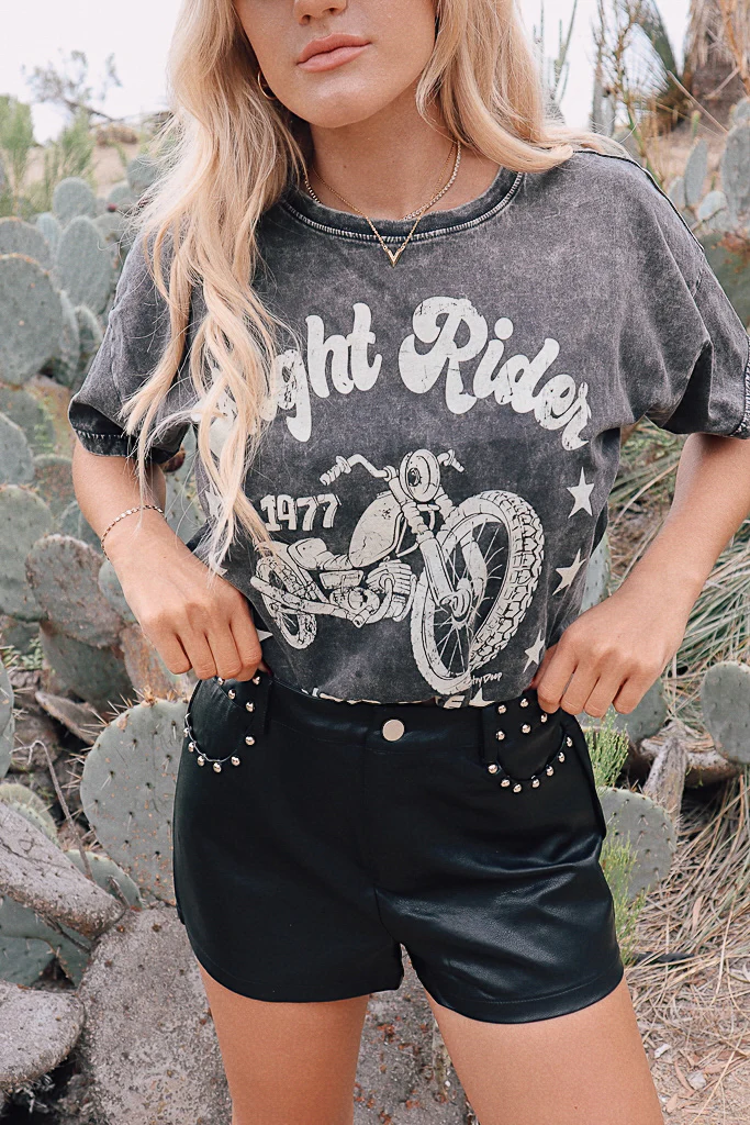 Free Reign Studded Shorts