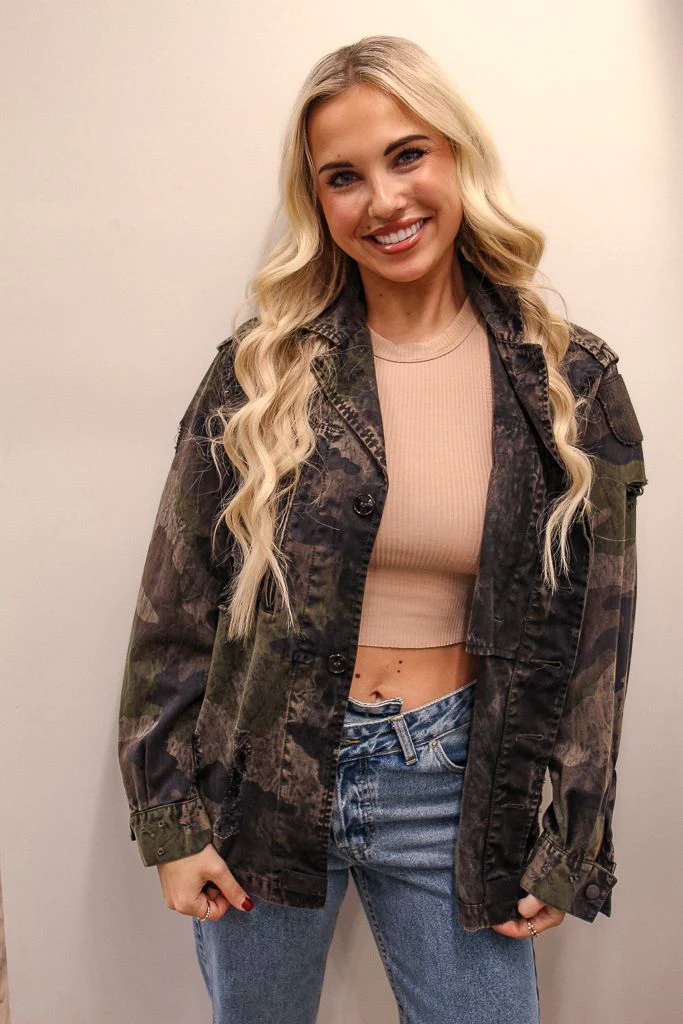 Brad Paisley Acid Wash Camo Jacket