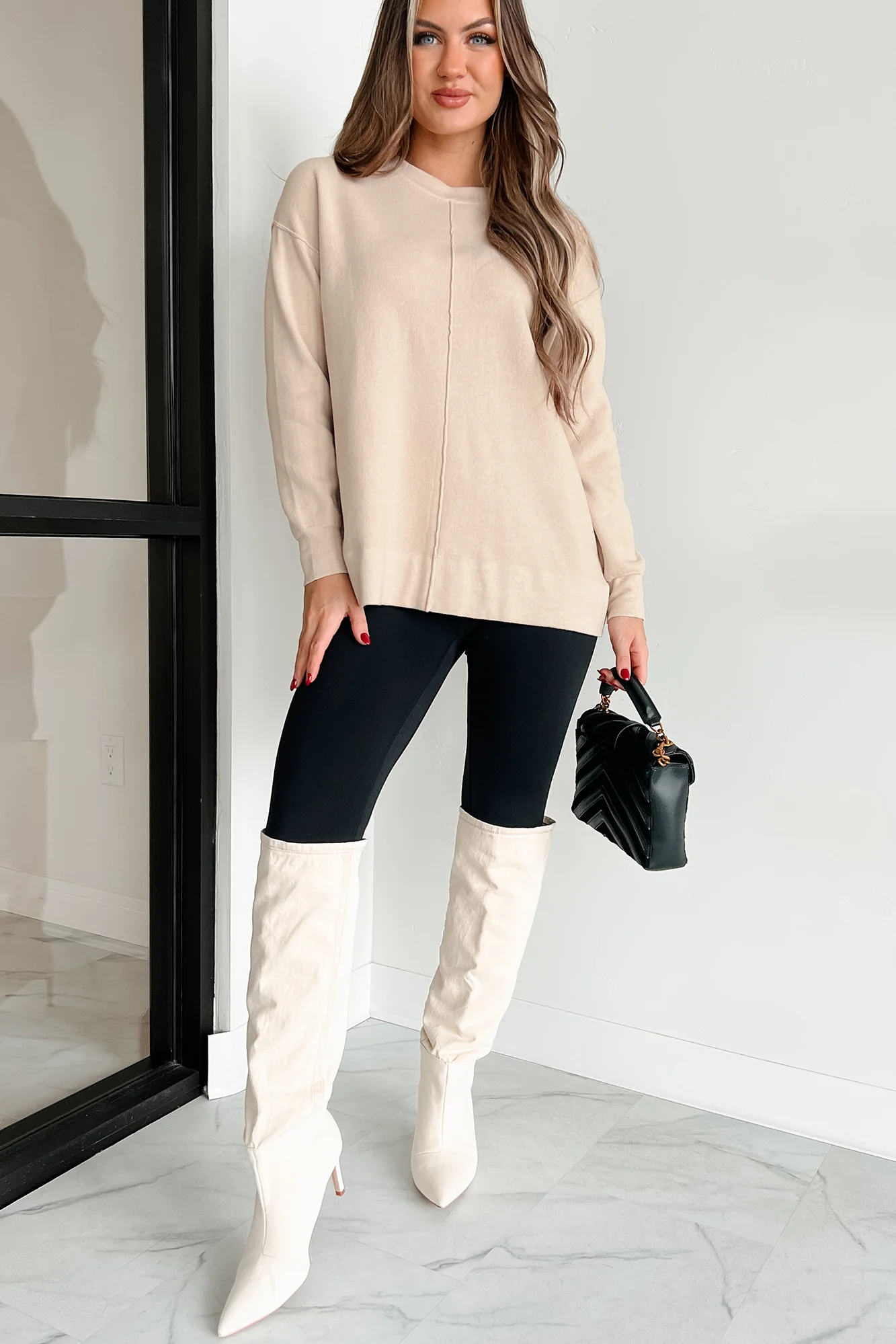 Augusta Oversized Sweater (Oatmeal)