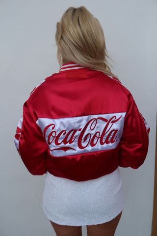 Team Coca Cola Bomber Jacket - Red, Black & White