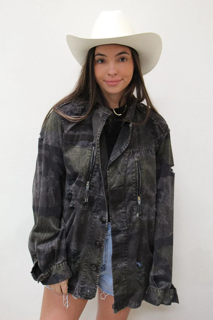 Brad Paisley Acid Wash Camo Jacket