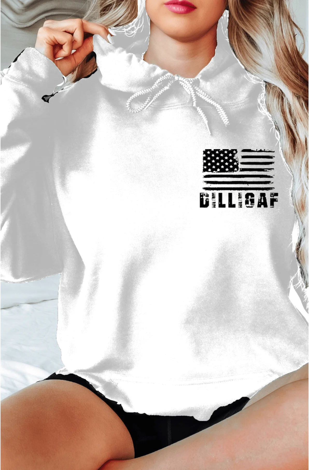 Ladies Don't Tread on Me Pullover Hoodie