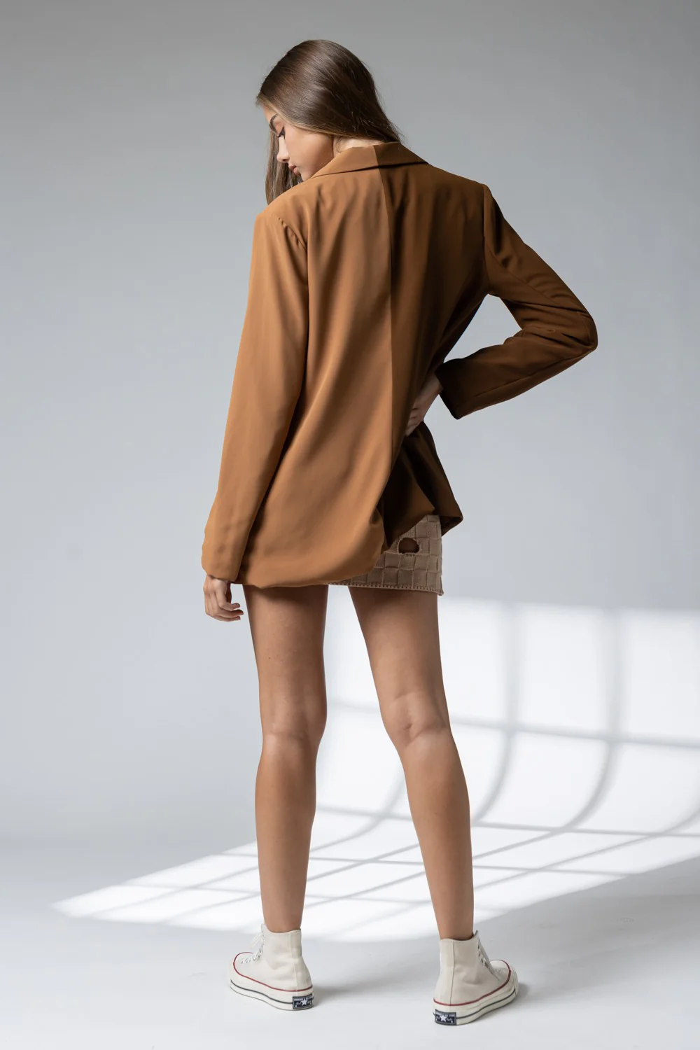 Kai Colorblock Brown Blazer