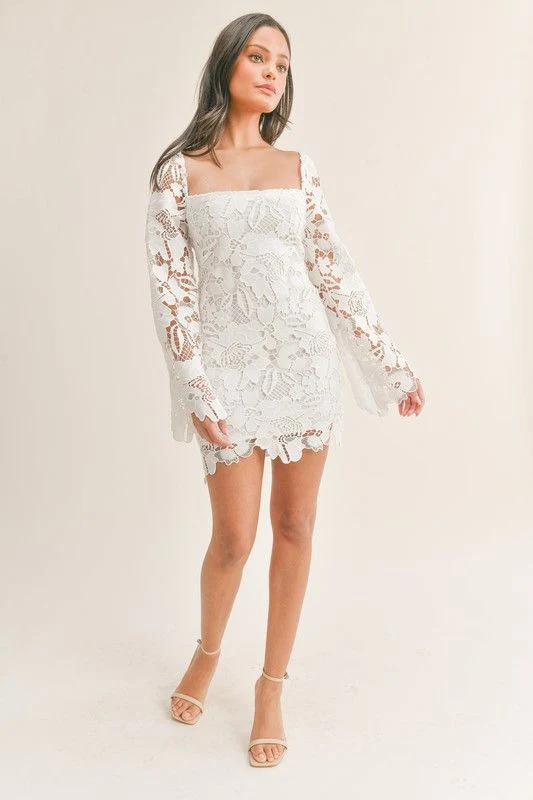 Destiny Long Sleeve Lace Dress