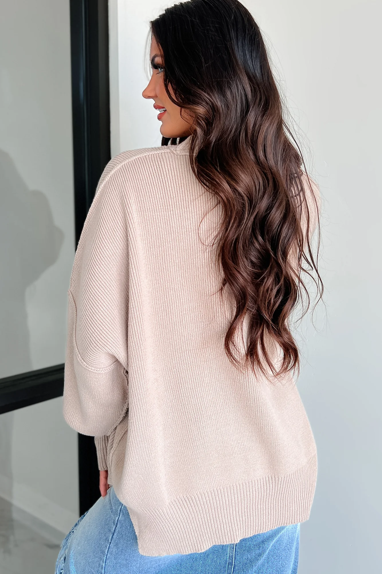 Auden Oversized Zenana Sweater (Ash Mocha)