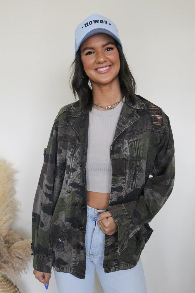 The Doors Acid Wash Camo Jacket